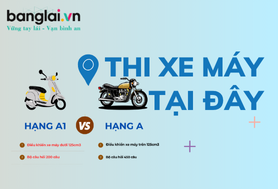 THÔNG BÁO NHẬN HỒ SƠ THI BẰNG LÁI XE MÁY HẠNG A VÀ A1