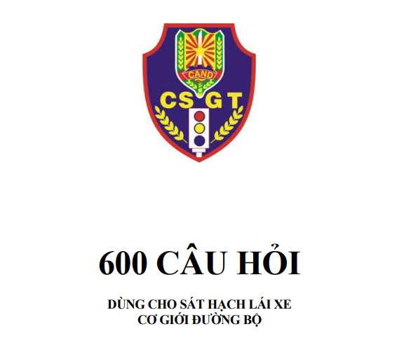 PHẦN MỀM HỌC 600 CÂU LÝ THUYẾT THI SÁT HẠCH GPLX