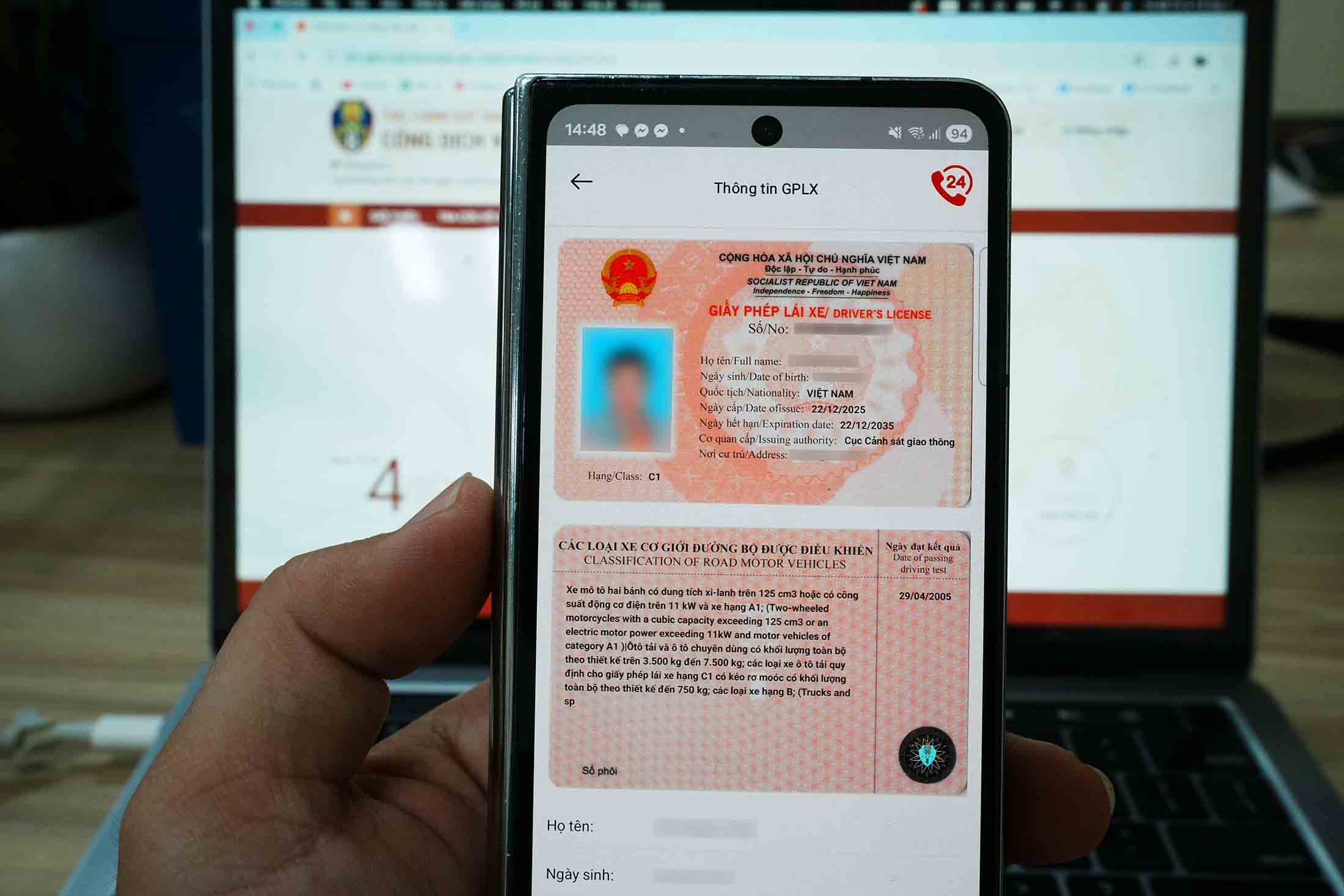 Cách tích hợp Giấy phép lái xe mẫu mới vào VNeID, VNeTraffic